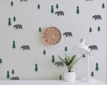 Bears in the forest Wall Decals Bears in the forest Wall Decals